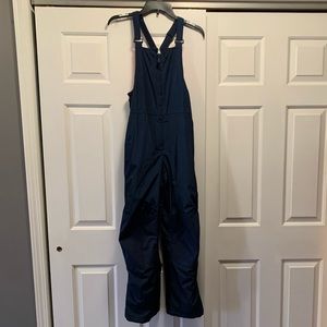 Lands End Boys Navy Ski Snow Pants 14 Overall New